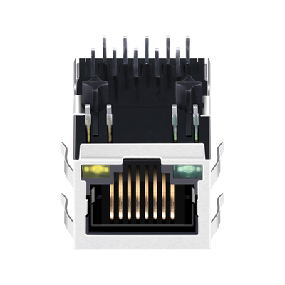 JXD0-0025NL Compatible LINK-PP Cat5e RJ45 Connector 1000 Base-T 1 Port Tab Down Green/Yellow Led