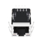 G27-122T-015 10G Base-T 1 Port POE Magnetic RJ45 Connector Tab Up Shielded With GY/GY Leds