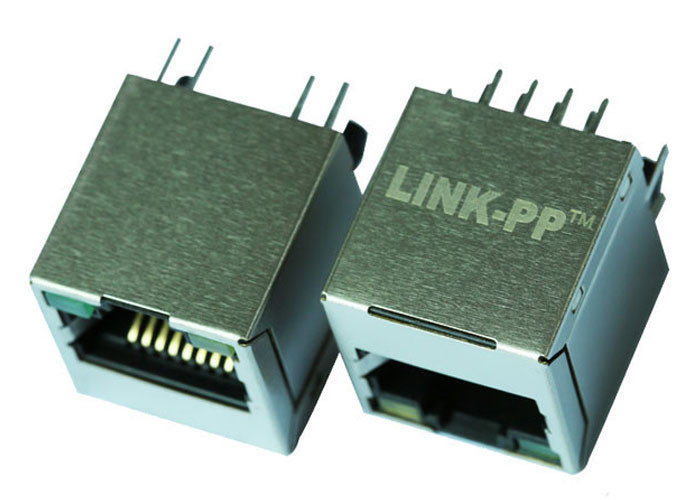 MOX-RJ45V-102W عمودی RJ45 جک 10/100 BASE - TX مغناطیسی LPJD0012BWNL