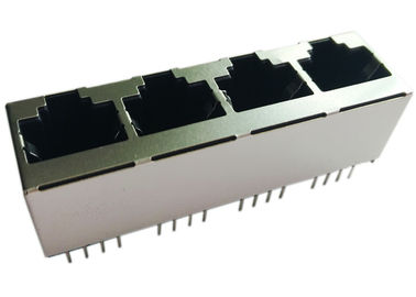 1x4 عمودی کوه 180 درجه، 4x Rj45 ورودی بالا LPJEF5240DNL راست 8P8C
