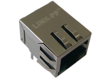 سبز LED Rj45 LPJ0012GFNL تک پورت پلاگین اترنت 10 / 100Mbps