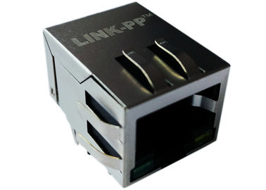 زرد و نارنجی LED Rj45 LPJ0011A114NL RJ45 تنها بندر، اترنت 10 / 100mbps