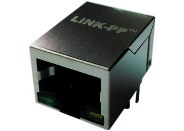 1x RJ45 LPJ0011BENL زاویه راست، 10 / 100M Magnetics Transformer Integrated