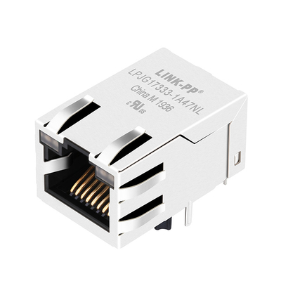 زبانه بالا اتصال مغناطیسی جک RTA-1S4A9W1F LPJG17333-1A47NL 1000 Base-T RJ45