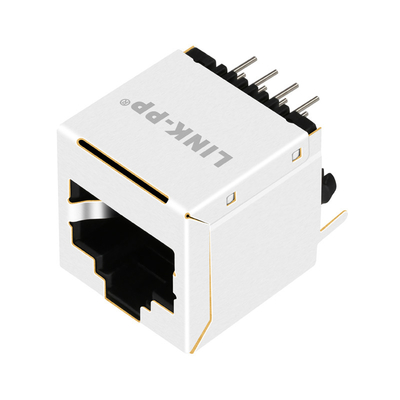 SS-90000-013 RJ45 جک 1x1 اتصالات مدولار اترنت عمودی 8P8C