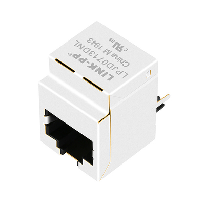 جک عمودی HFJV1-1G01RL 1000 Base-T RJ45 بدون LED LPJD0713DNL