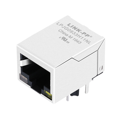 یک پورت RJ45 کنتاکتور با 1000Base T مقناطیسی یکپارچه LPJG0933H11NL