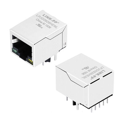 A70-112-331N126 Tab Down Ethernet کانکتور مغناطیسی RJ45 با POE+ LPJG0926HENL
