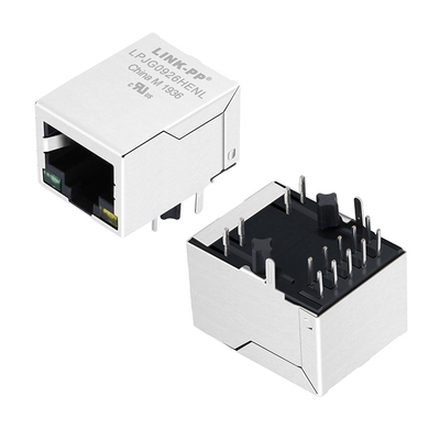 2337992-8 1000 Base-T Single Port POE RJ45 اترنت جک تاب پایین