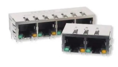 اتصال دهنده 1x4 RJ45 HFJ14-1G01ER-L12RL برای برنامه های ایترنت گیگابیت