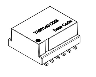 7490140122B ماژول مغناطیسی ترانسفورمور SMT Base-T 10/100