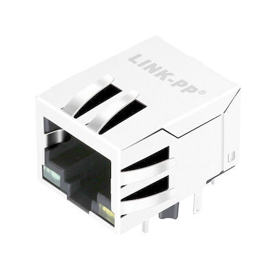 LPJ4320GENL POE Connector RJ45 10 / 100Mbps Shielded W / LED نمونه های رایگان