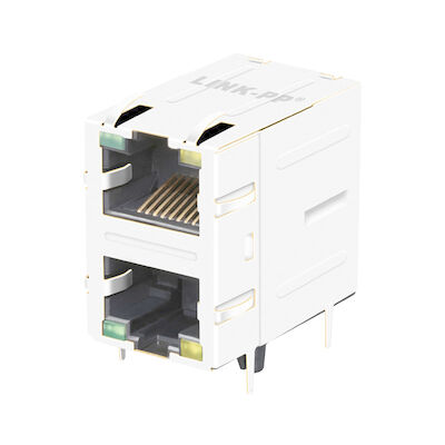 2301997-5 10/100 Base-T 2x1 Port RJ45 جک مدولار با مغناطیس LPJ17003-8AENL