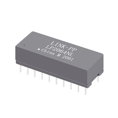 HST-2027DAR دو پورت 10/100 BASE-T THT 24 پین ترانسفورماتور اترنت LP2064NL
