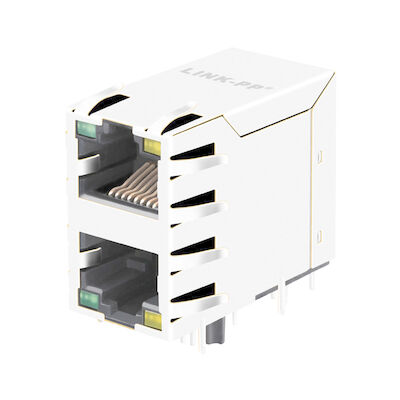 1-6368011-4 2x1 Port Modular RJ45 اتصال جک بدون مغناطیس LPJE17200AENL