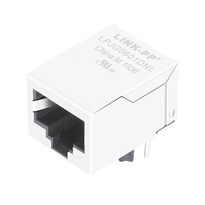 48F-01NW2NL RJ45 با گیگابیت مغناطیسی LPJG0801DNL غیر قابل کنترل تبدیل رسانه