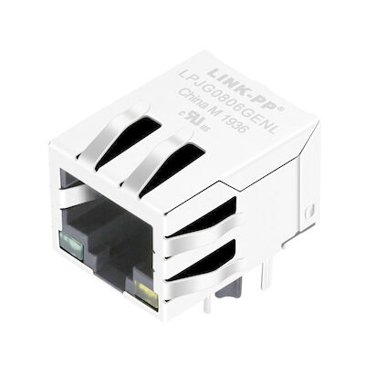 ARJ11E-MCSS |  LPJG0806GENL مغناطیسی RJ45 جک 1000Base ترانسفورماتور مجتمع شده است
