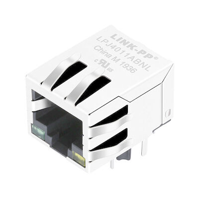 LPJ4011ABNL صلیب MIC24013-5104T-LF3 10 / 100Mbps Rj45 با LED 74990112121