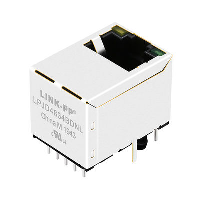 JXD3-0002NL کوه RJ45 عمودی بدون جک مغناطیسی با LEDs