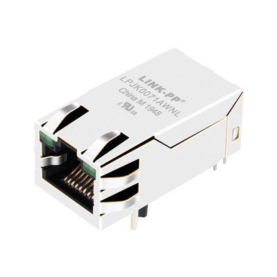 0826-1G1T-23-F جک مغناطیسی RJ45 تب-آپ 12 هسته 1000Base-T