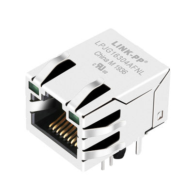 5-6605809-7 Rj45 اتصال زن Pinout محافظ با Leds رسانه پانل PC