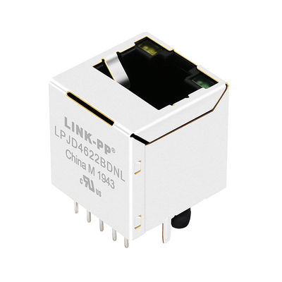 JXD2-9015NL 10/100 Base-T Y / G چراغ عمودی اتصال MagJack RJ45