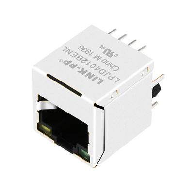 JXD2-0010NL، LPJD4012BENL مغناطیسی عمودی Rj45 جک مدولار 10/100 مگابیت در ثانیه