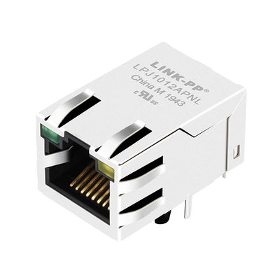 J1012F21R 10/100BT RJ45 با اتصال محافظ مغناطیسی LPJ1012APNL