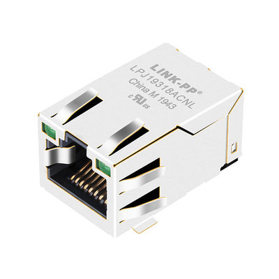 Surface Mount RJ45 Tab-UP J3018G21KNL 10 / 100Base-TX با LED