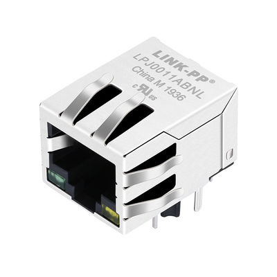 JD0-0009NL تنها بندر RJ45 جک با 10/100 Base-T Magnetics