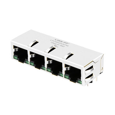 اتصال 4x10 / 100Mbps PulseJack JX80-0022NL / LPJ46404AFNL سبز LED Rj45