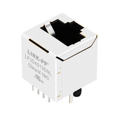 JXD2-0011NL، LPJD4013DNL بالا ورودی Rj45 اتصال دهنده های مغناطیسی سپر 8 پین