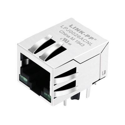 اتصالات Rj45 J0026D21ENL Pulse Equivalent 10 / 100Base-T 8P8C PCB Jack
