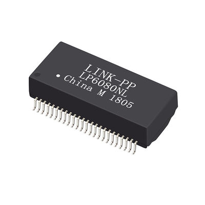 H6101FNL دو پورت SMD گیگابیت مغناطیسی POE + ترانسفورماتور LP6080NL