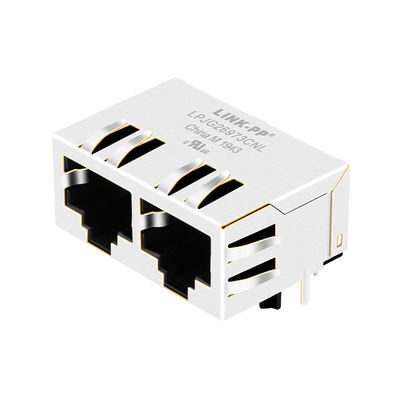 چند پورت RJ45 HFJ12-1G16ERL دو زبانه پایین اتصال 1000Base-T Wo / LED