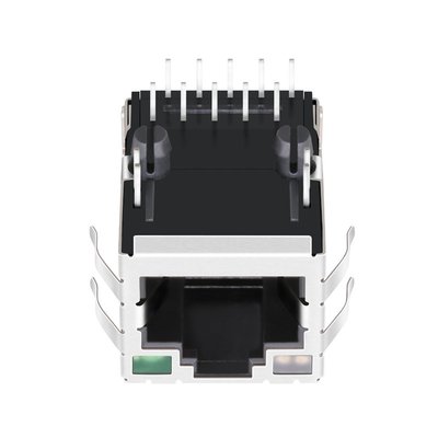 جک مغناطیسی 10G Base-T JT7-1115NL UP 1 پورت RJ45 با LED سبز - زرد / سبز