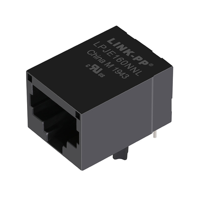جک ماژولار RJ45 Tab Down LPJE160NNL 8P8C سازگار با SS-7188-NF بدون مغناطیسی یکپارچه