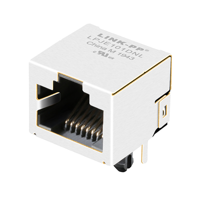 E5J88-00LJG2-L 1X1 پورت RJ45 جک مدولار ورودی جانبی رو به بالا با محافظ بدون چراغ