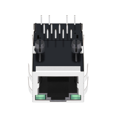 SI-80024-F 100 Base-T 1 Port Tab UP RJ45 جک زن با LED سبز/سبز
