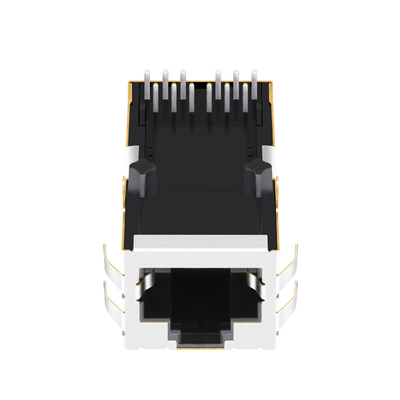 2250354-1 One Port 5G Base-T RJ45 Connector جک مغناطیسی 4PPoE Tab Up بدون LED