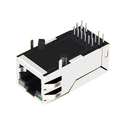1-1840744-8 گیگابیت جک جک جک کانکتور 12 پین 1000 BASE-T LED سبز/سبز و نارنجی