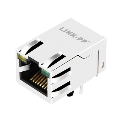 0875-1AX1-BH Tab Up 1000 Base-T Rj45 جک 10 پین G/Y LED یکپارچه