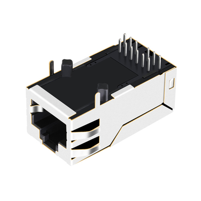 0816-1X1T-M1-F 1000 BASE-T POE RJ45 Magjack بدون led Tab Up Through Hole