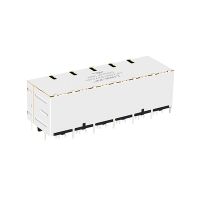 JT5-2470NL 2x6 پورت 10G پایه-T RJ45 اتصالات مغناطیسی 12P8C با لوله های نور