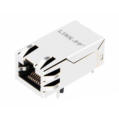 JK0-8001NL تک پورت HD BASE-T RJ45 جک مغناطیسی 4PAIR POE 30W Tab Up بدون LED