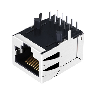 E6688-2C0222-L 1X1 Port Tab Down CAT3 RJ45 Jack 8P8C SIDE ENTRY NO LED