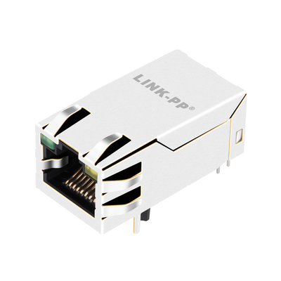 1000BASE-T 1X1 پورت Tab UP PoE RJ45 MagJack با LED JK0-0229NL