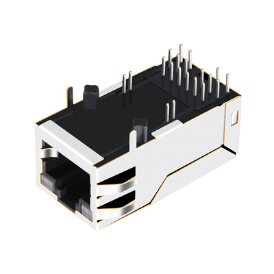 56F-1801DDD2NL 2.5G BASE-T POE+ 1X1 Port RJ45 MagJack 16pin Tab UP با LED