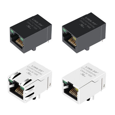 جک اترنت LPJ16611AFNL 1X1 تک 21.25mm طول Rj45